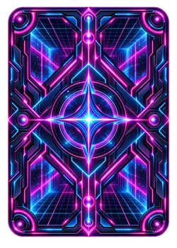 Neon Grid card back